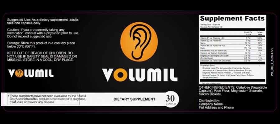 volumil  supplement fact