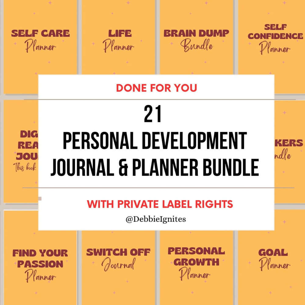 21+ Personal Development Journal & Planner Bundle