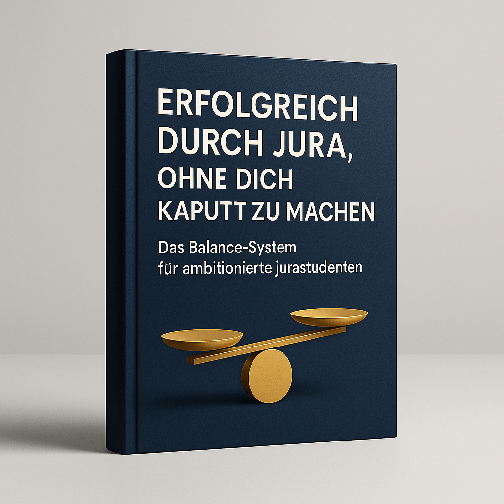 E-Book Erfolgreich durch Jura ohne dich kaputt zu machen – Das Balance System