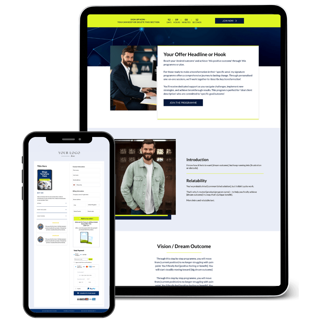 Systeme.io Sales Funnel Templates OneClick Import ReadytoUse Funnels