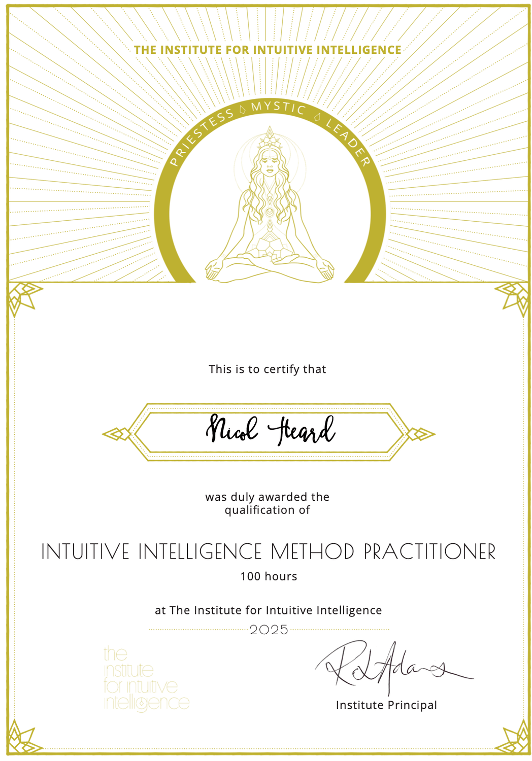 Intuitive Intelligence Method Practitioner