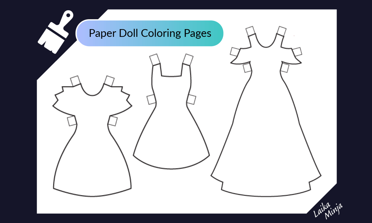 Laika Minja colorable dresses set 1