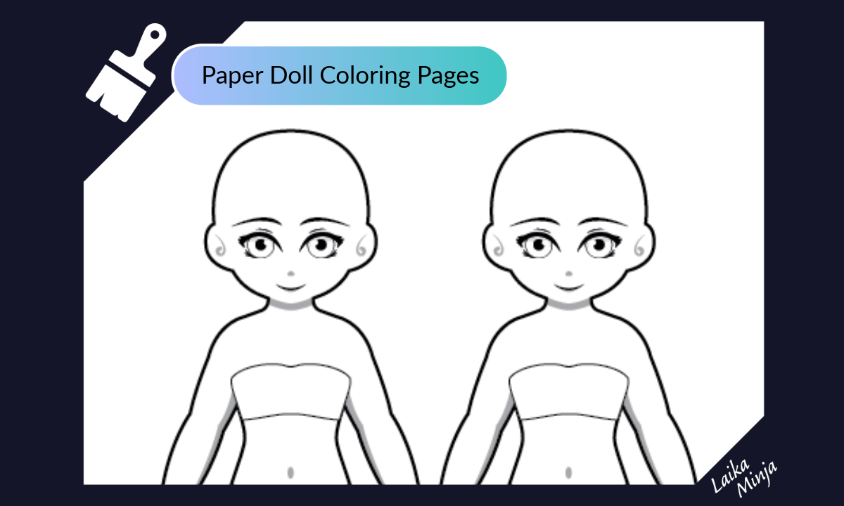 Laika Minja Colorable Paper Doll