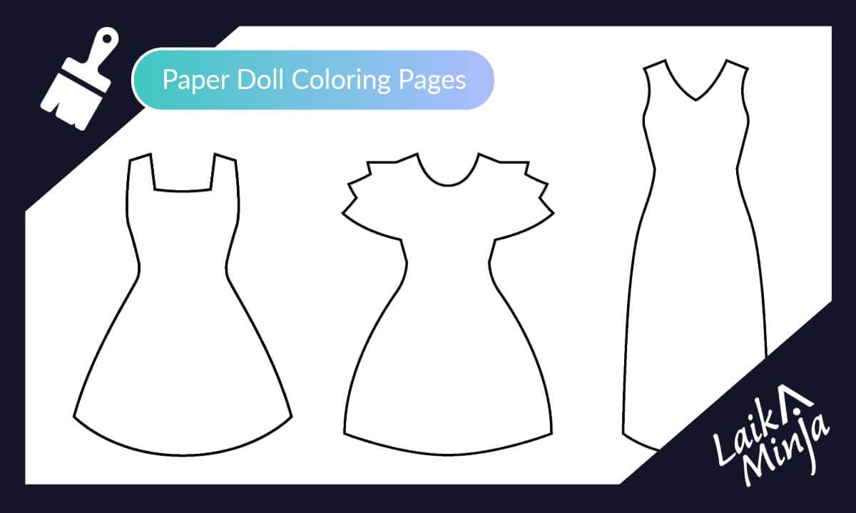 Laika Minja colorable dresses set 1