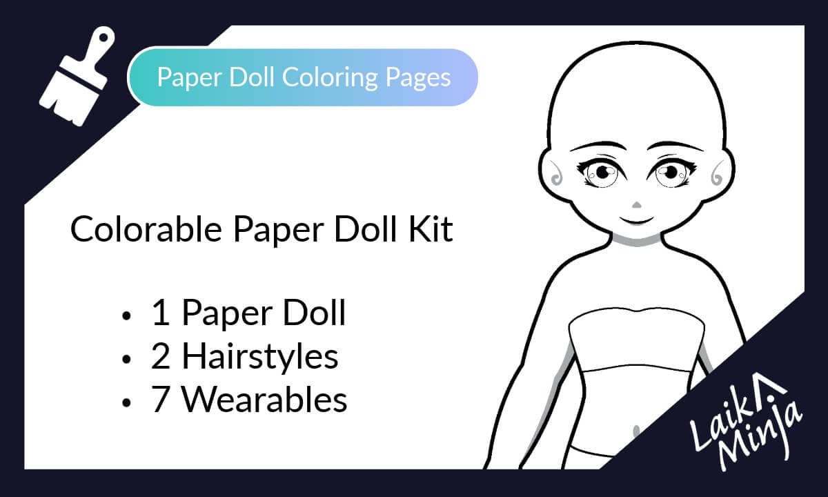 Laika Minja Colorable Paper Doll