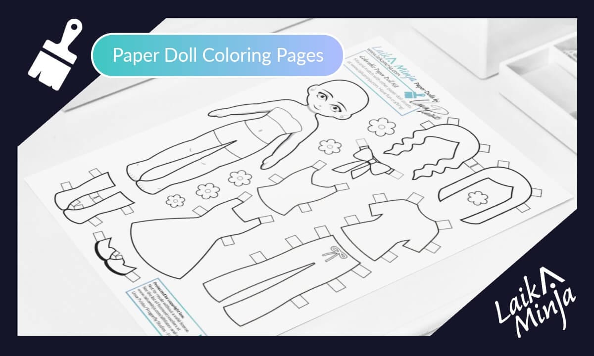 Laika Minja Colorable Paper Doll