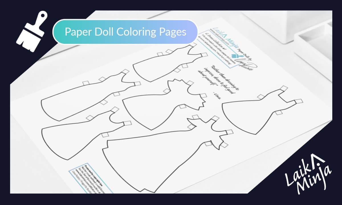 Laika Minja colorable dresses set 1