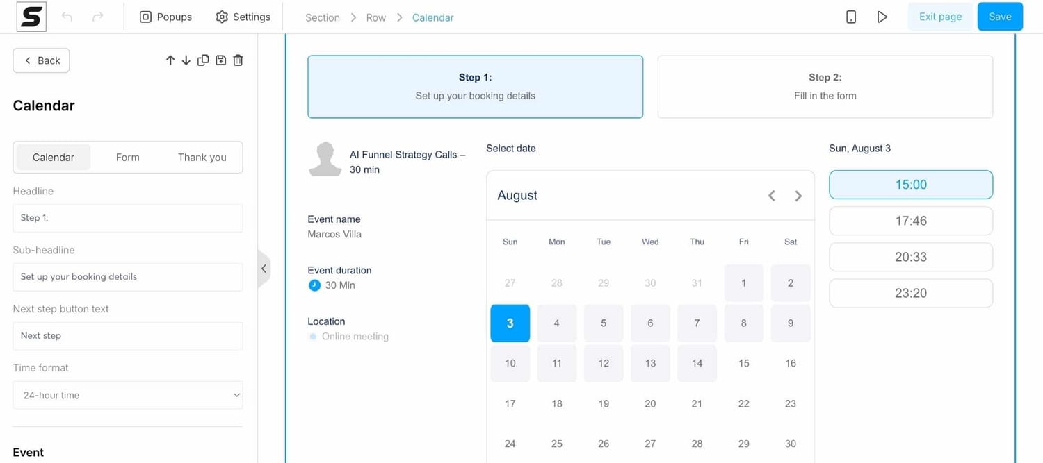 Booking System