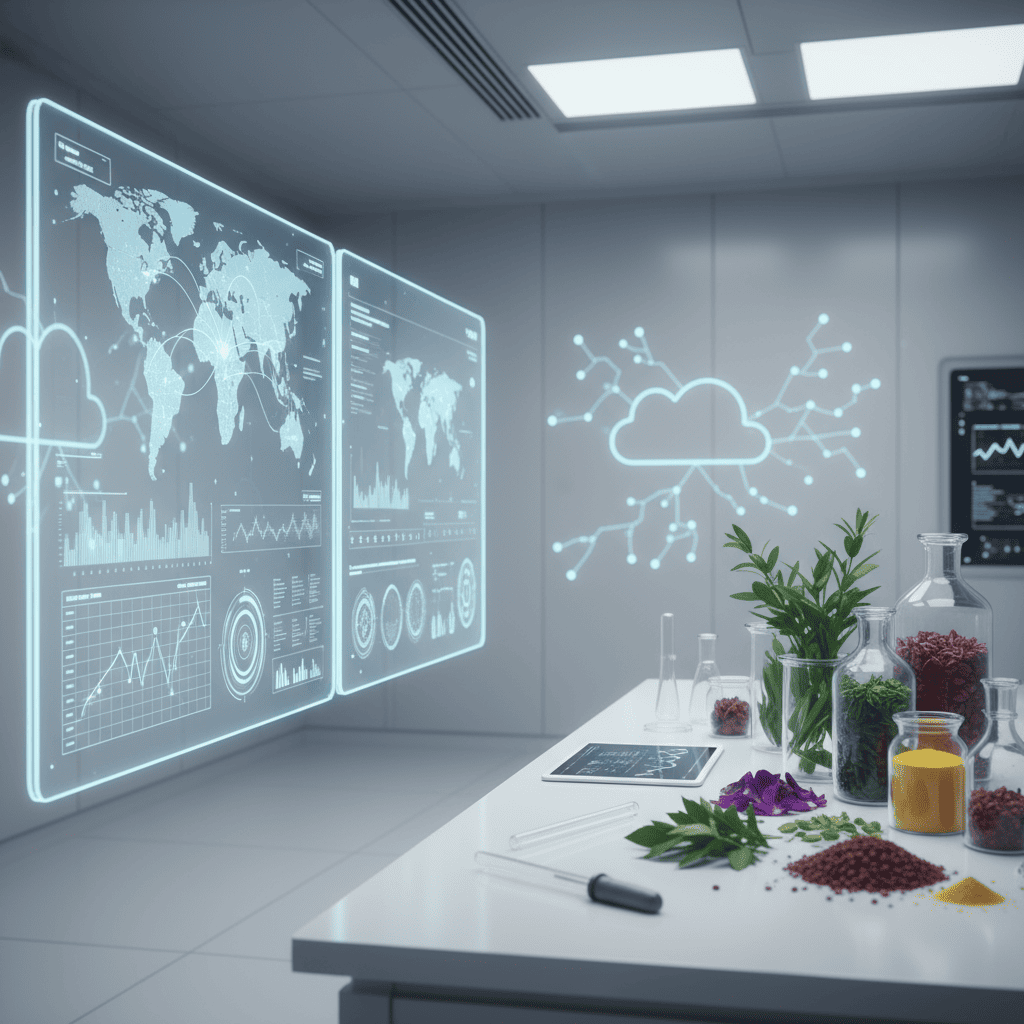 Cloud-based supply chain visibility platform monitoring botanical ingredient safety and regulatory compliance in real-time