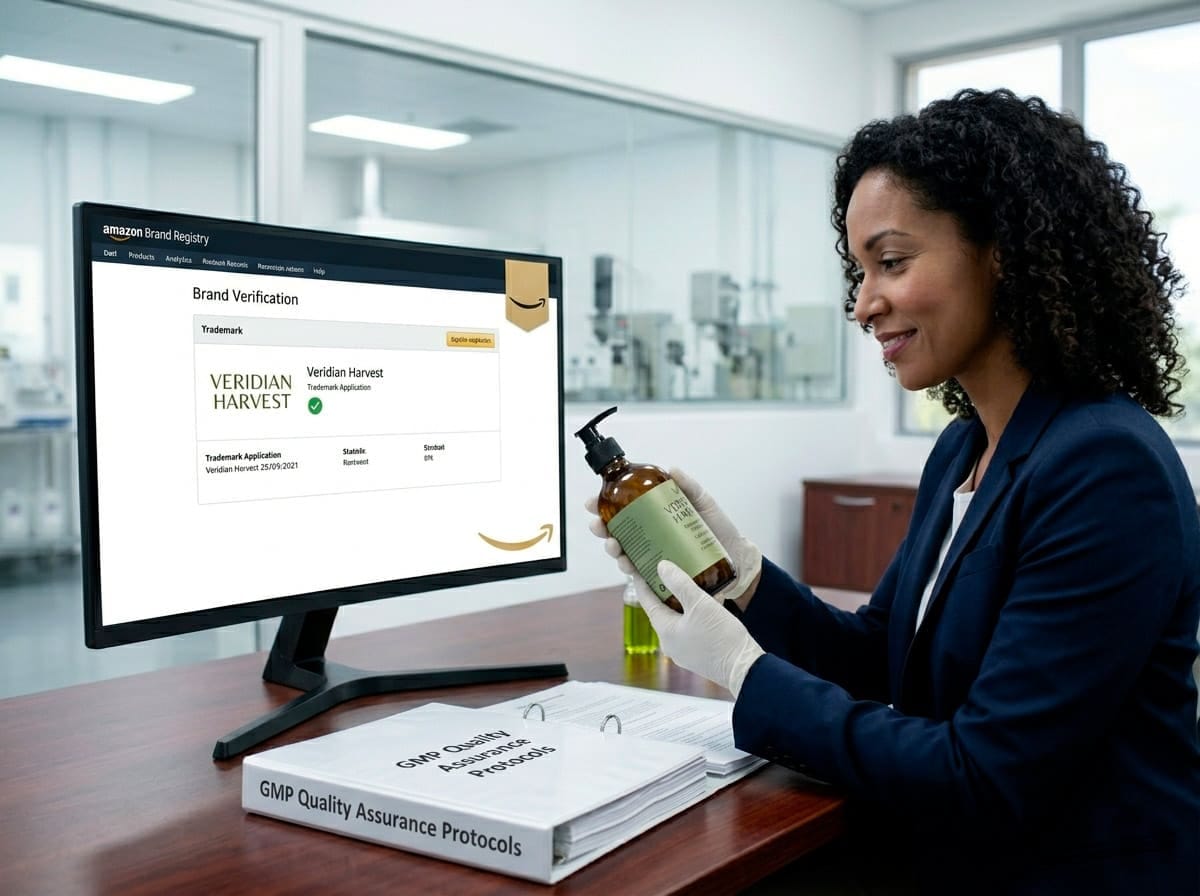 Amazon expert passing brand verification with GMP quality control