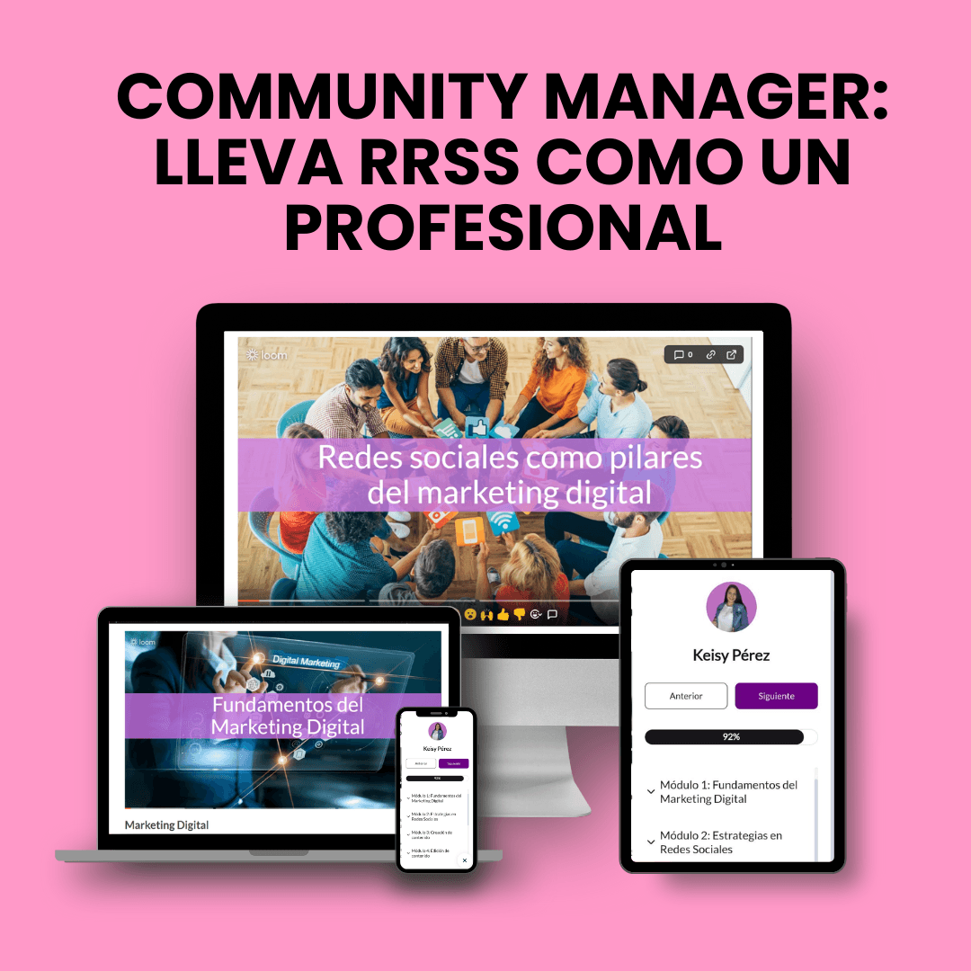 CURSO Community manager Lleva tus RRSS como un profesional