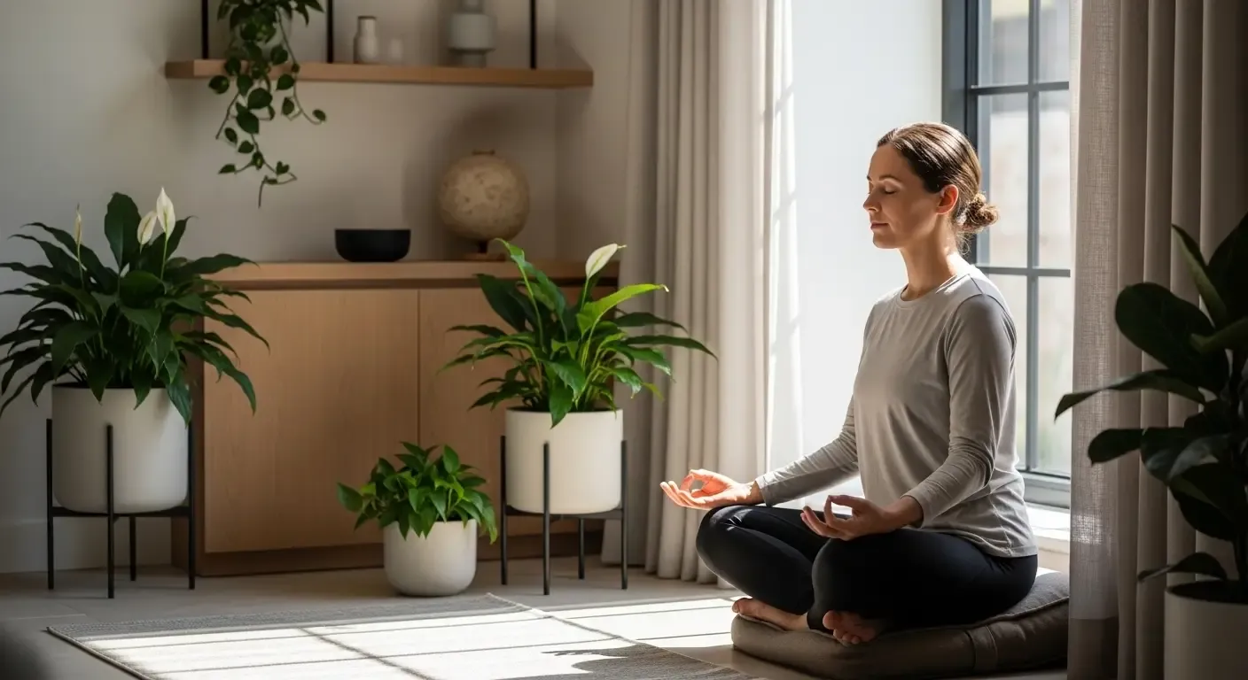 Mental wellness lifestyle and emotional balance concept