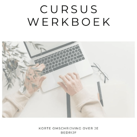 Cursus werkboek, zelf in te vullen, NL versie