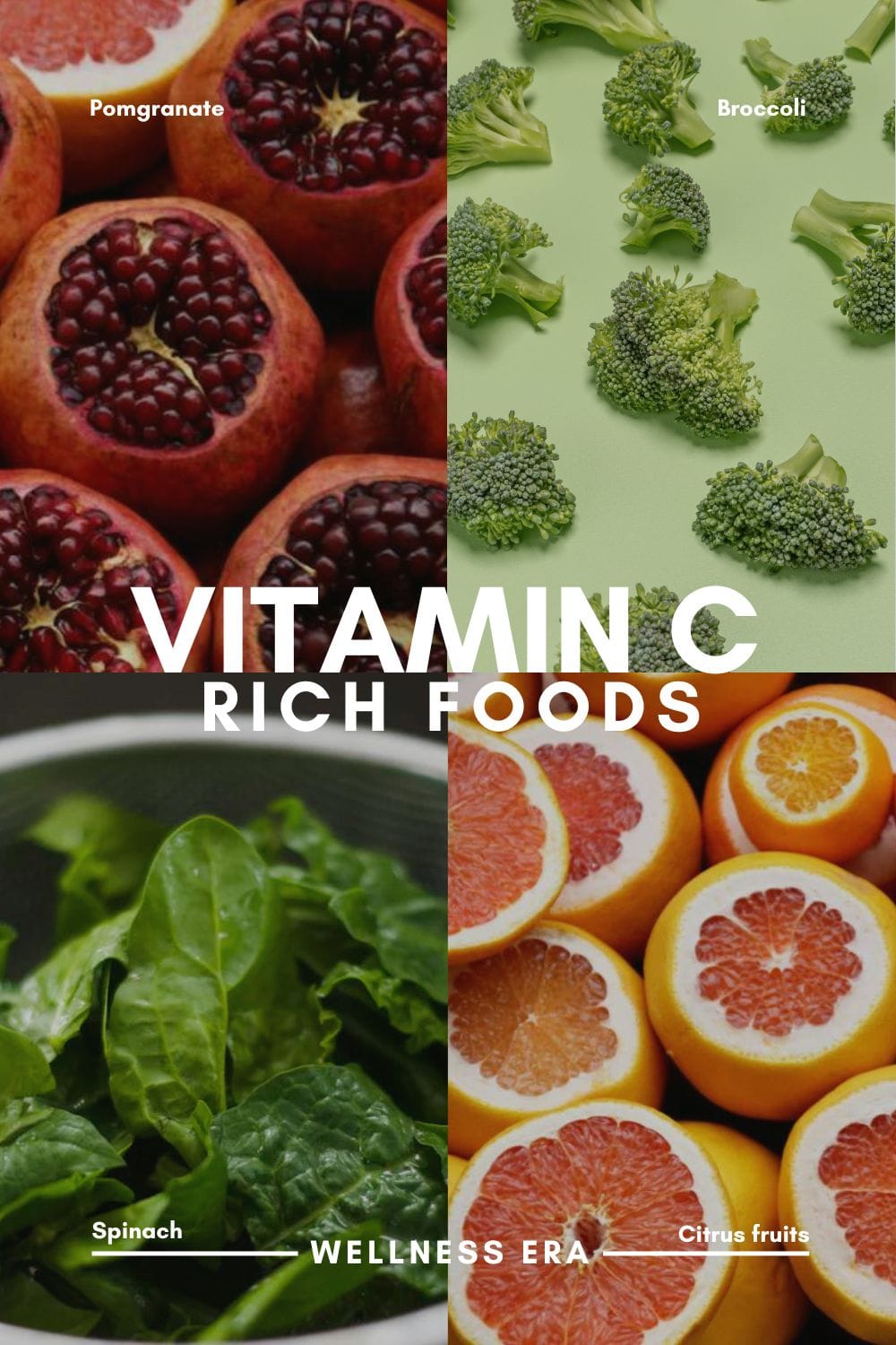whole food nutrients: vitamin C rich foods citrus fruits and leafy greens are key for collagen production - wellness era