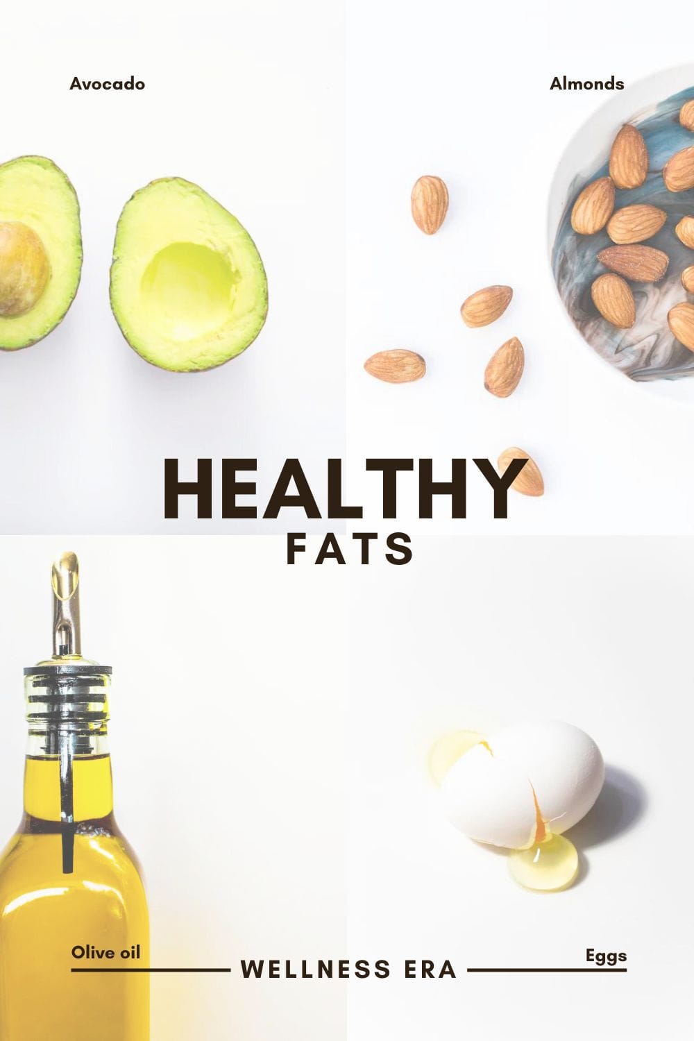 whole food nutrients: Healthy fats, such as those found in avocados, nuts, and fatty fish, essential for maintaining the elasticity of your skin, keeping it hydrated, and promoting a glowing complexion. - wellness era