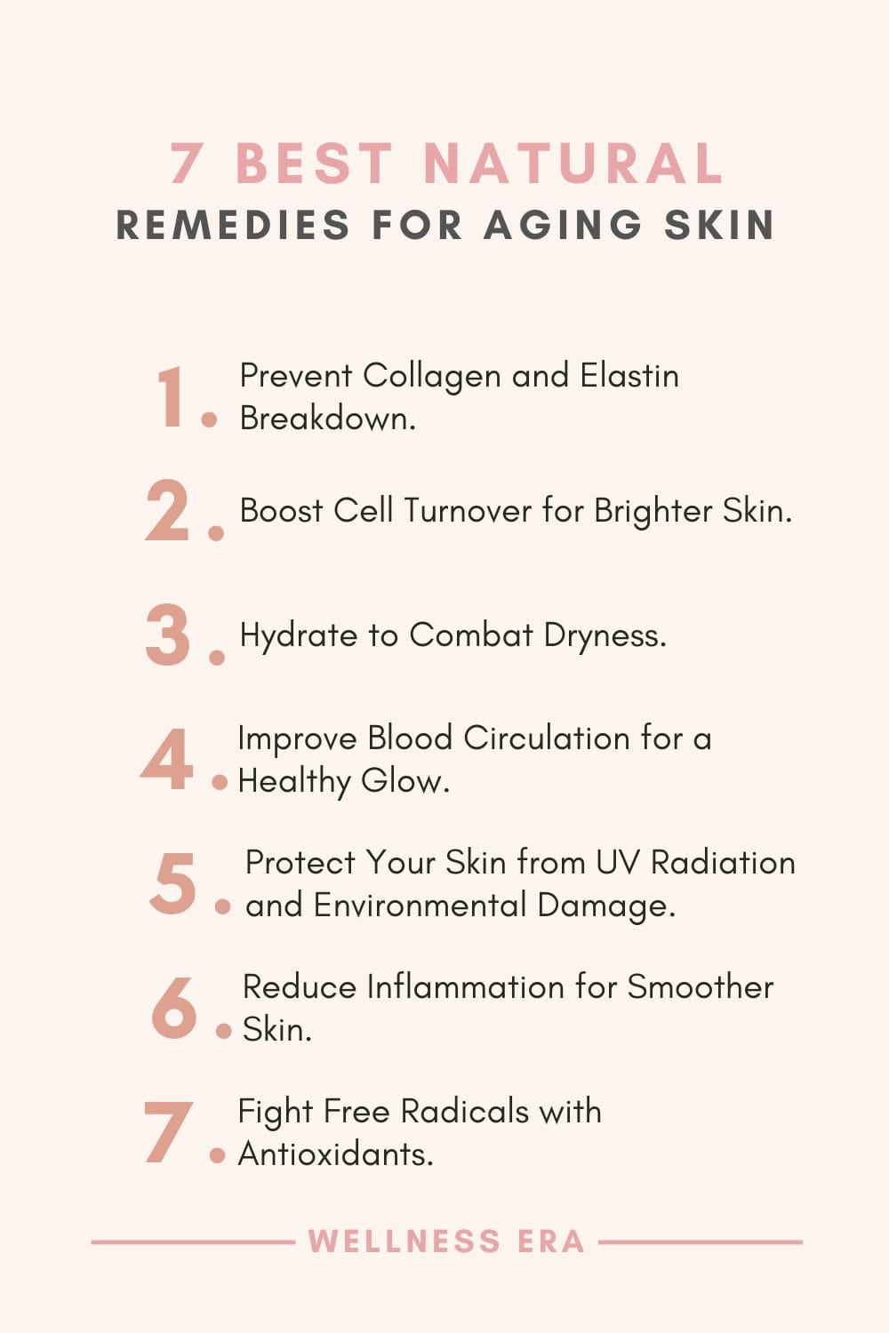 7 Best Natural Remedies for Aging Skin - list