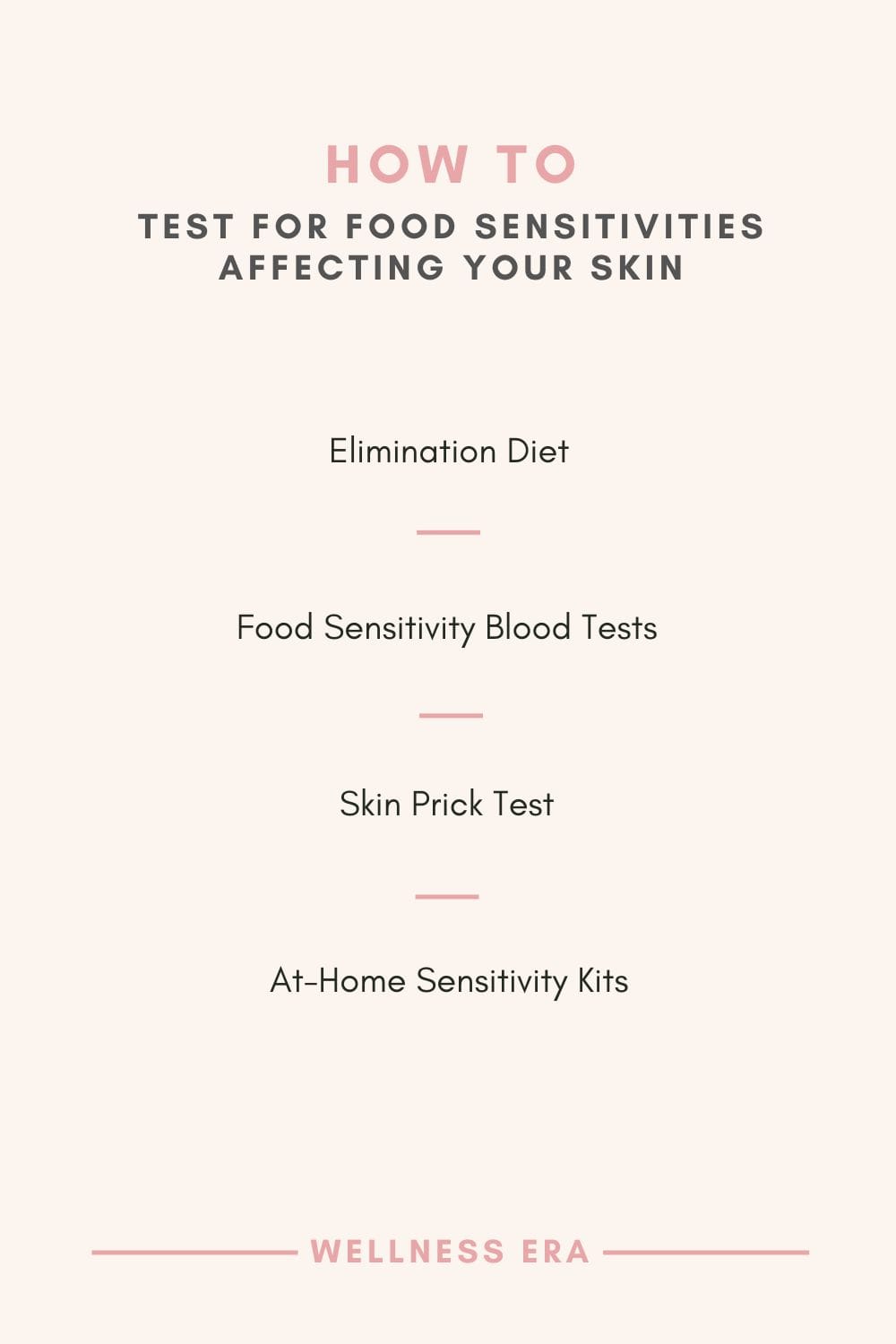 How to Test for Food Sensitivities Affecting Your Skin
