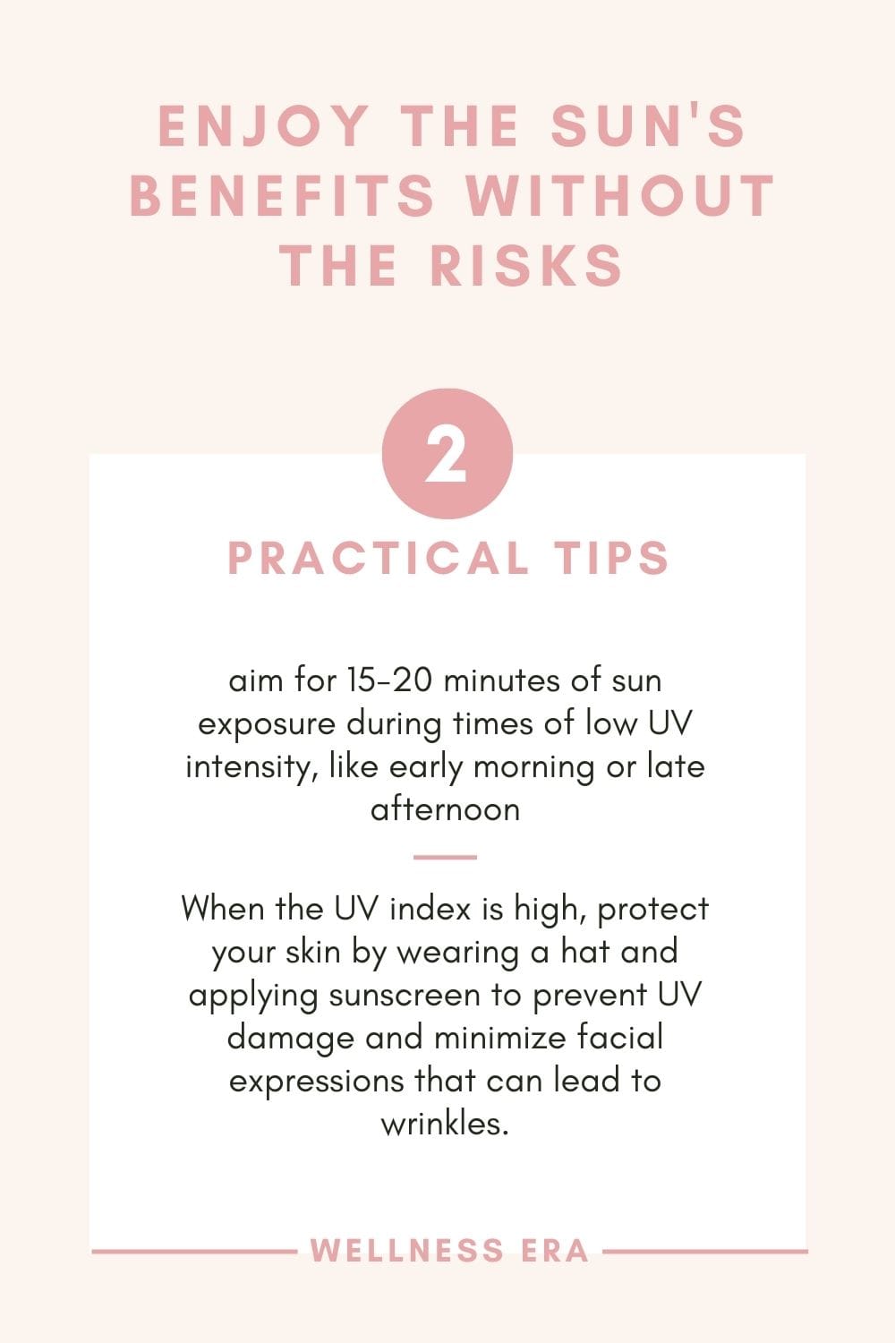 Natural Anti-Aging Skin Care - Enjoy the sun's benefits without the risks: Practical Tips