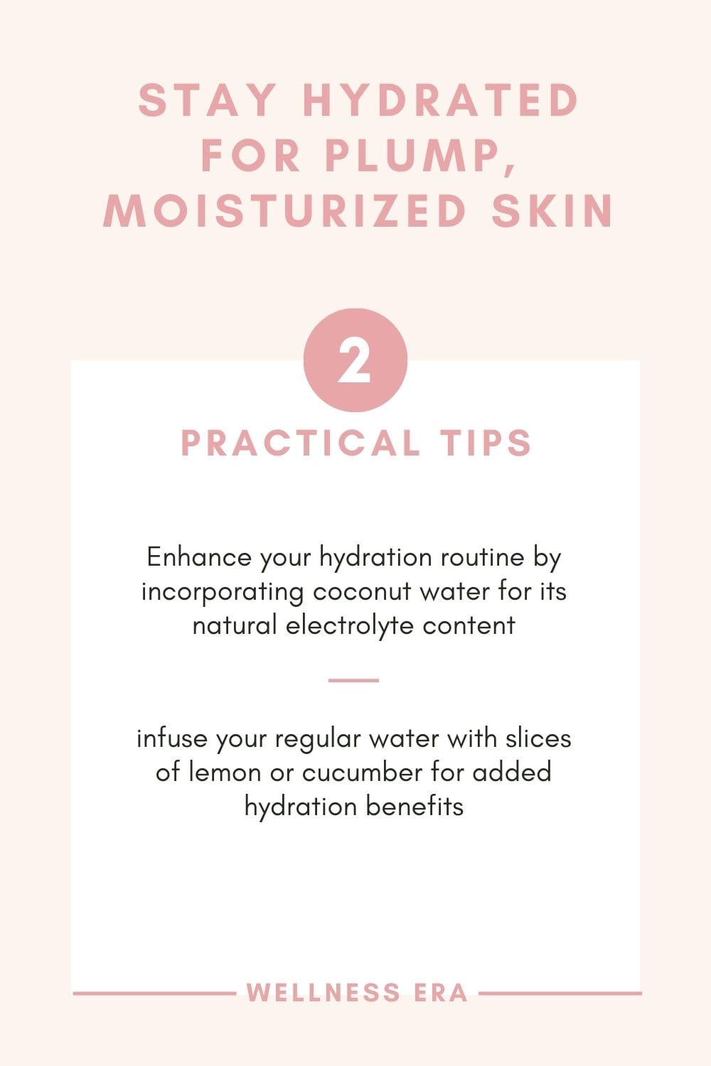 Natural Anti-Aging Skin Care - Stay Hydrated for Plump, Moisturized Skin Practical Tip