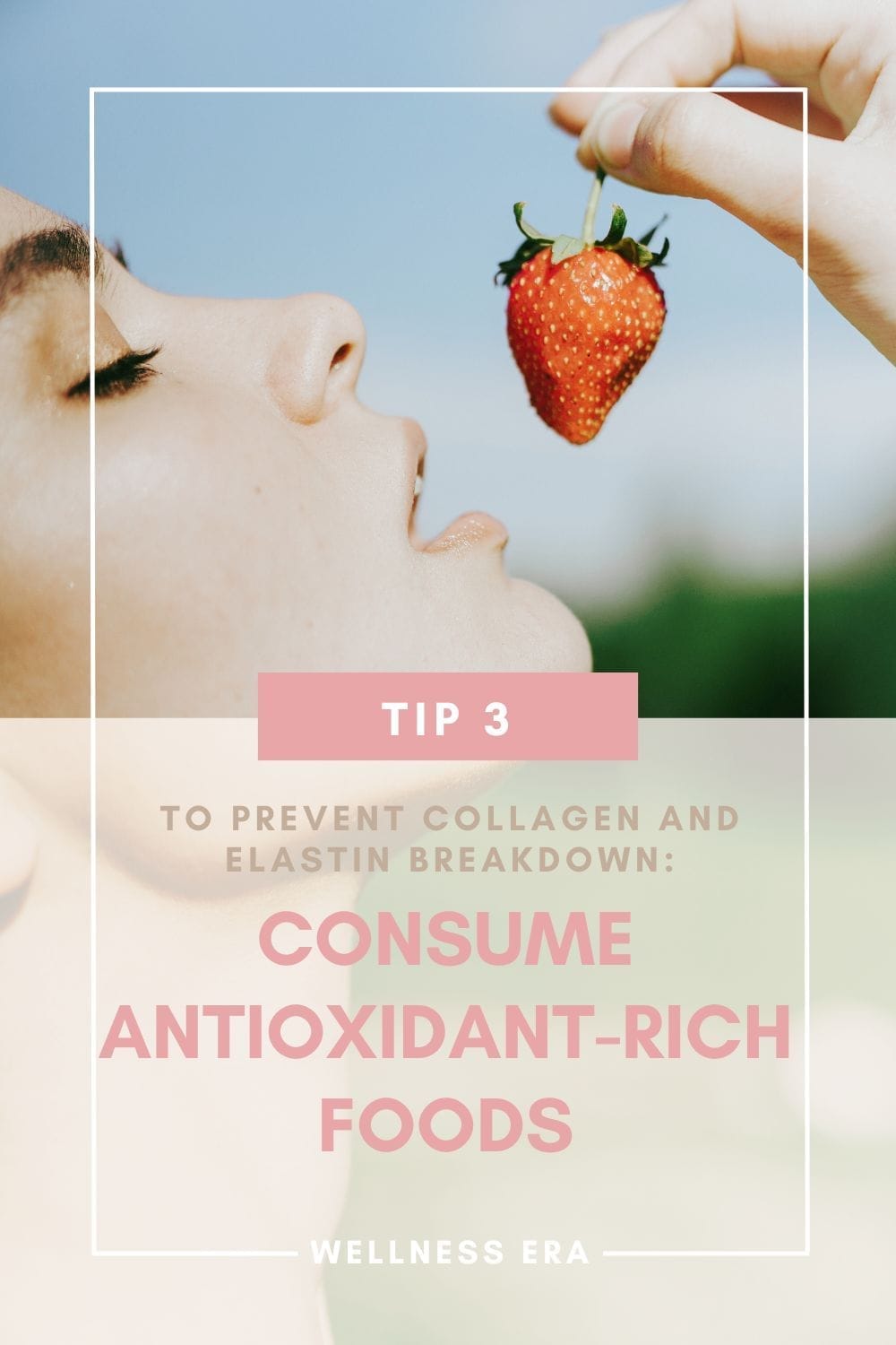 Tip 3: to Prevent Collagen and Elastin Breakdown: - Consume Antioxidant-Rich Foods