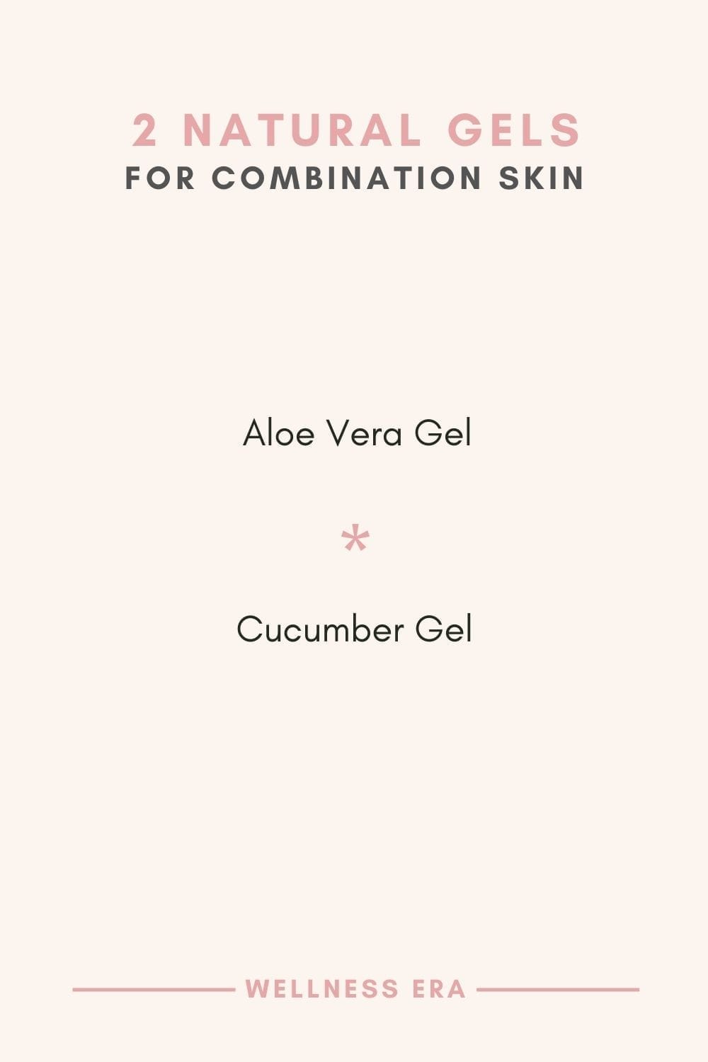 2 Natural gels for combination skin - Aloe Vera Gel - Cucumber Gel