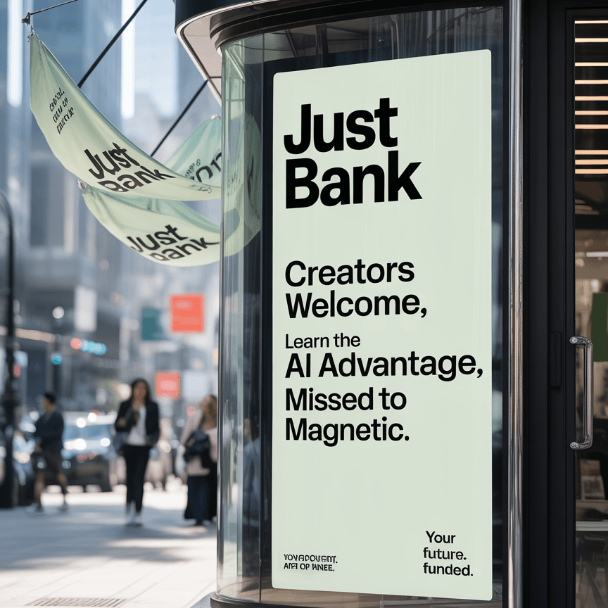 JUST BANK.