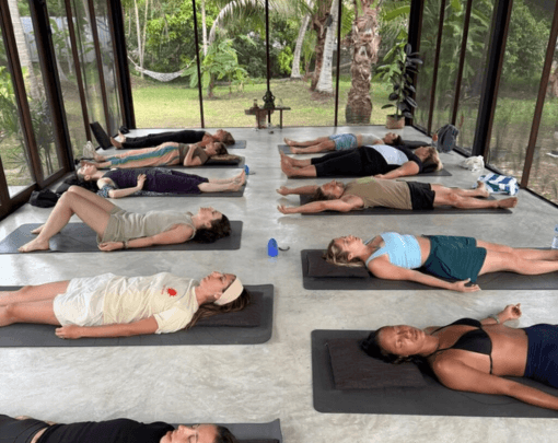 Marie with a Woman practicing Kundalini Activation