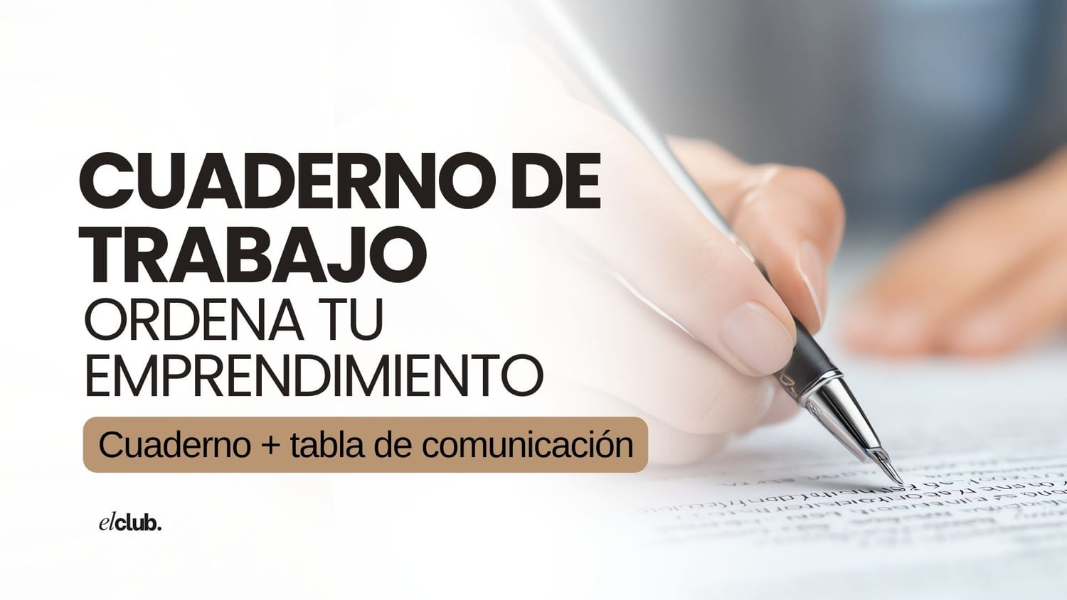 Libro de trabajo para ordenar tu emprendimiento