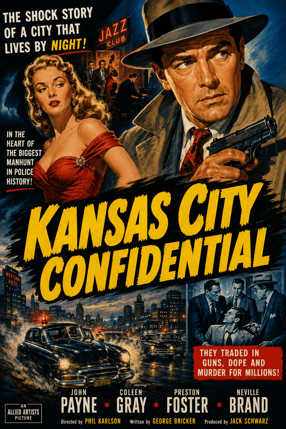 Kansas City Confidential movie poster