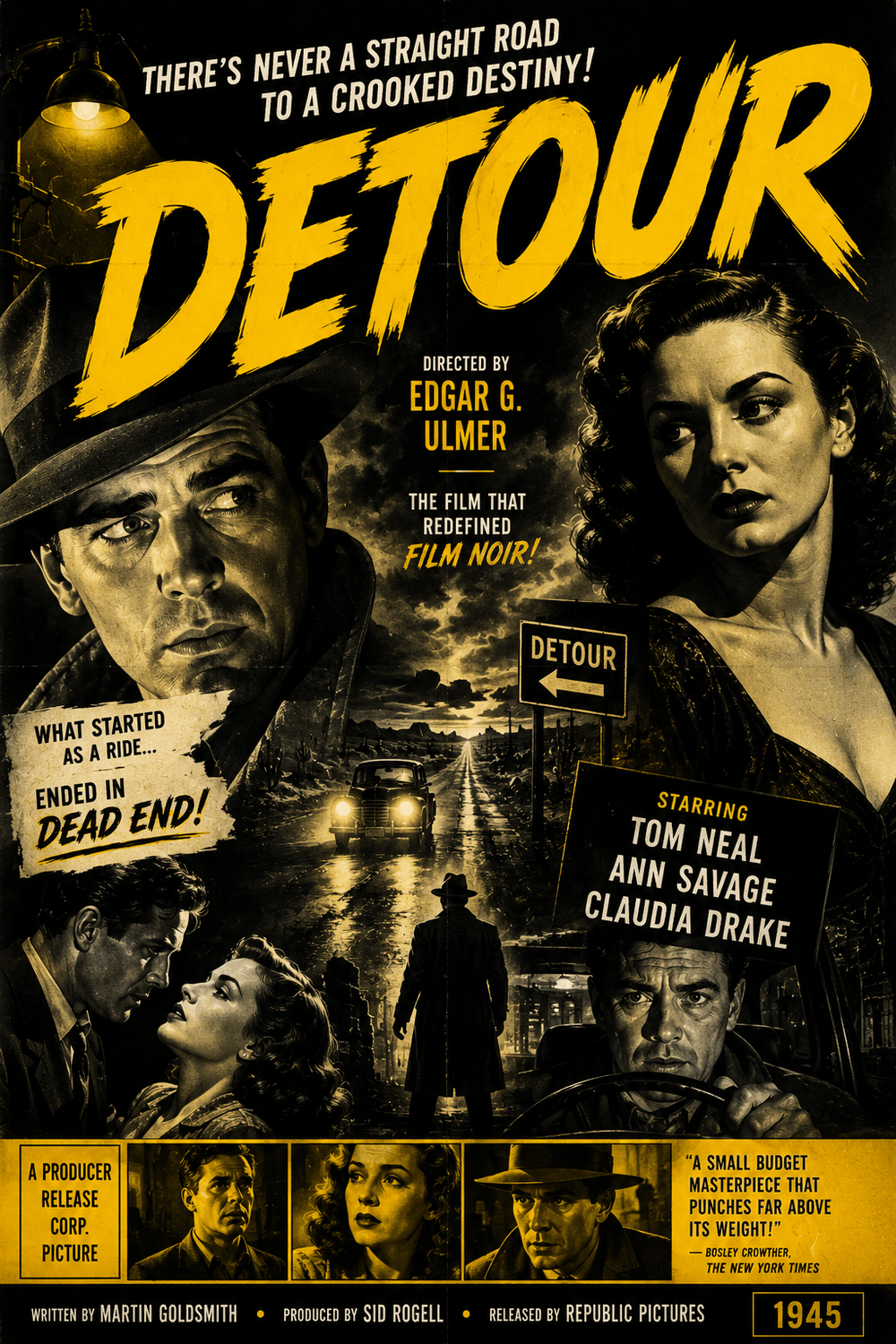 Detour movie poster