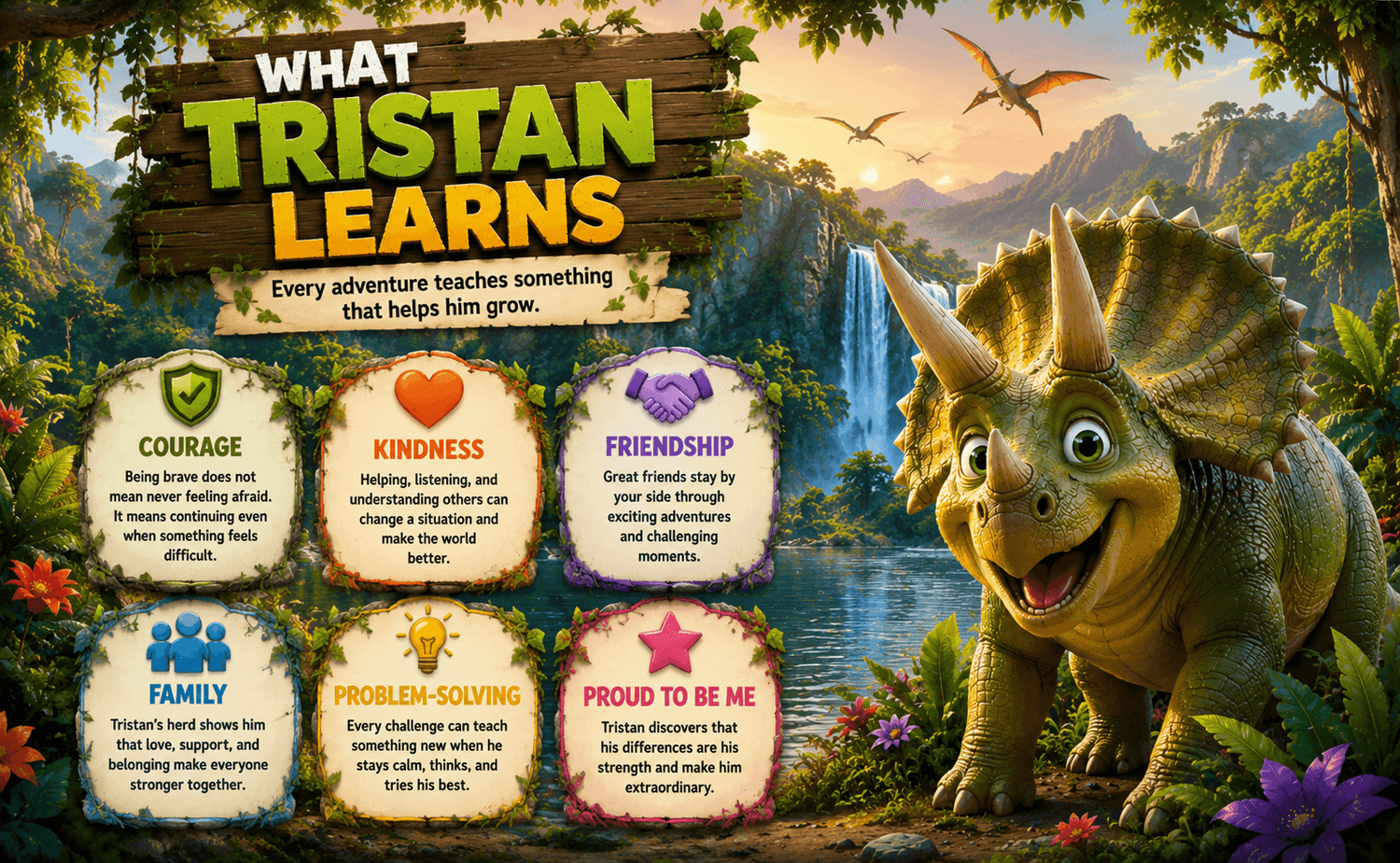 What Tristan learns through his prehistoric adventures