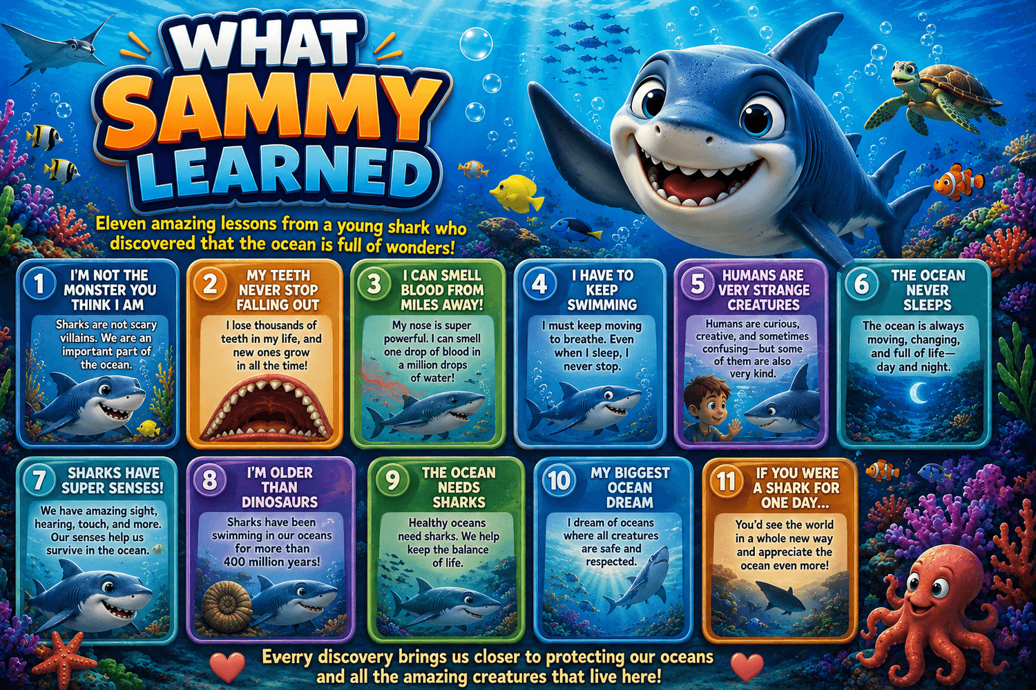 What Sammy learned through his shark adventures