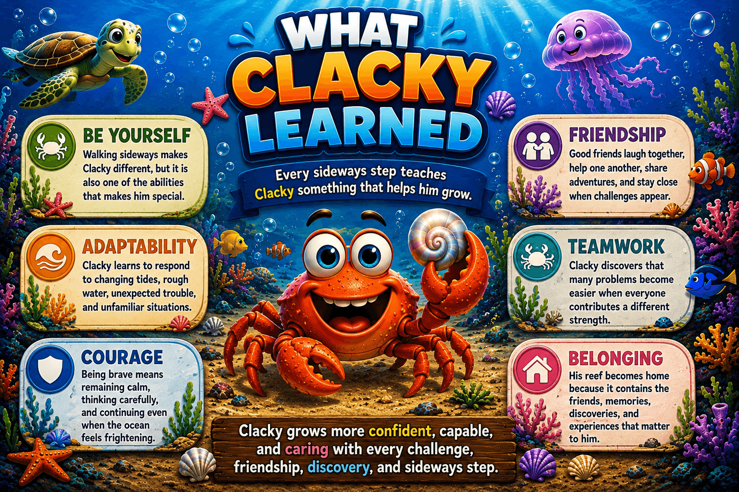 What Clacky learned through his ocean adventures