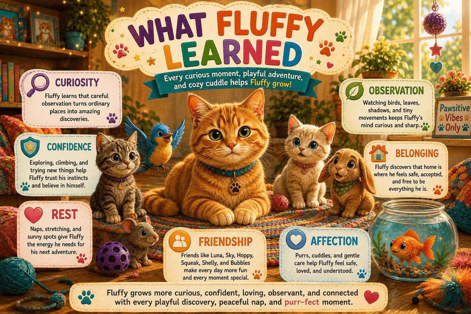 What Fluffy learned through his playful adventures