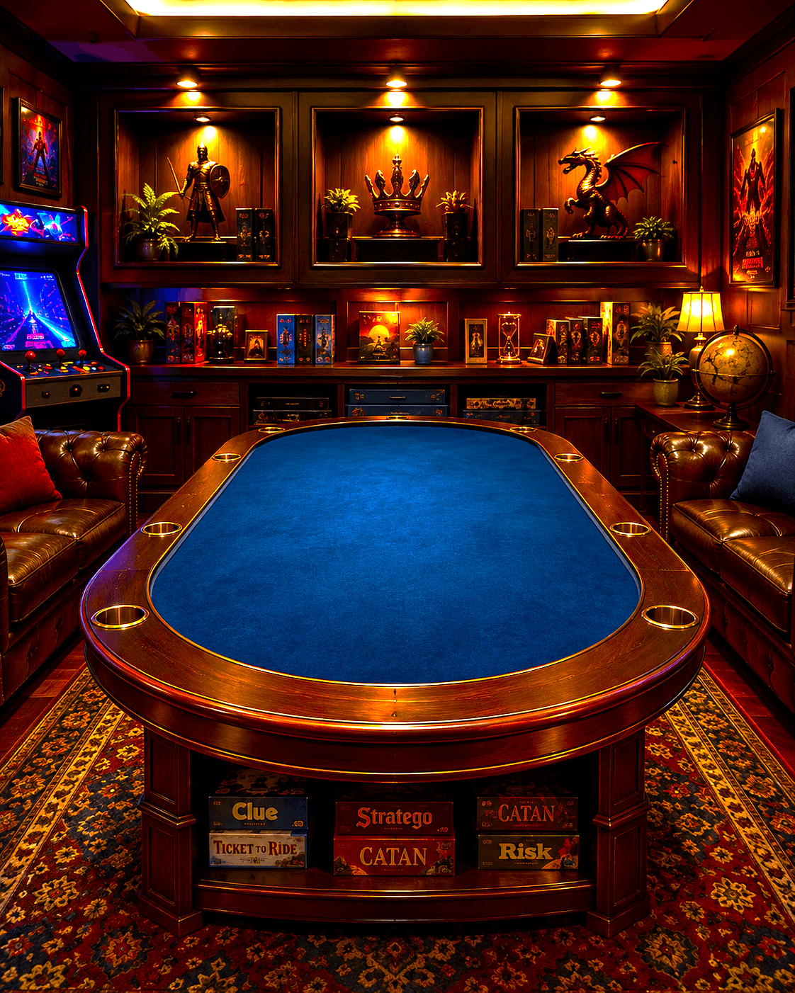 Empowering Entertainment board game room