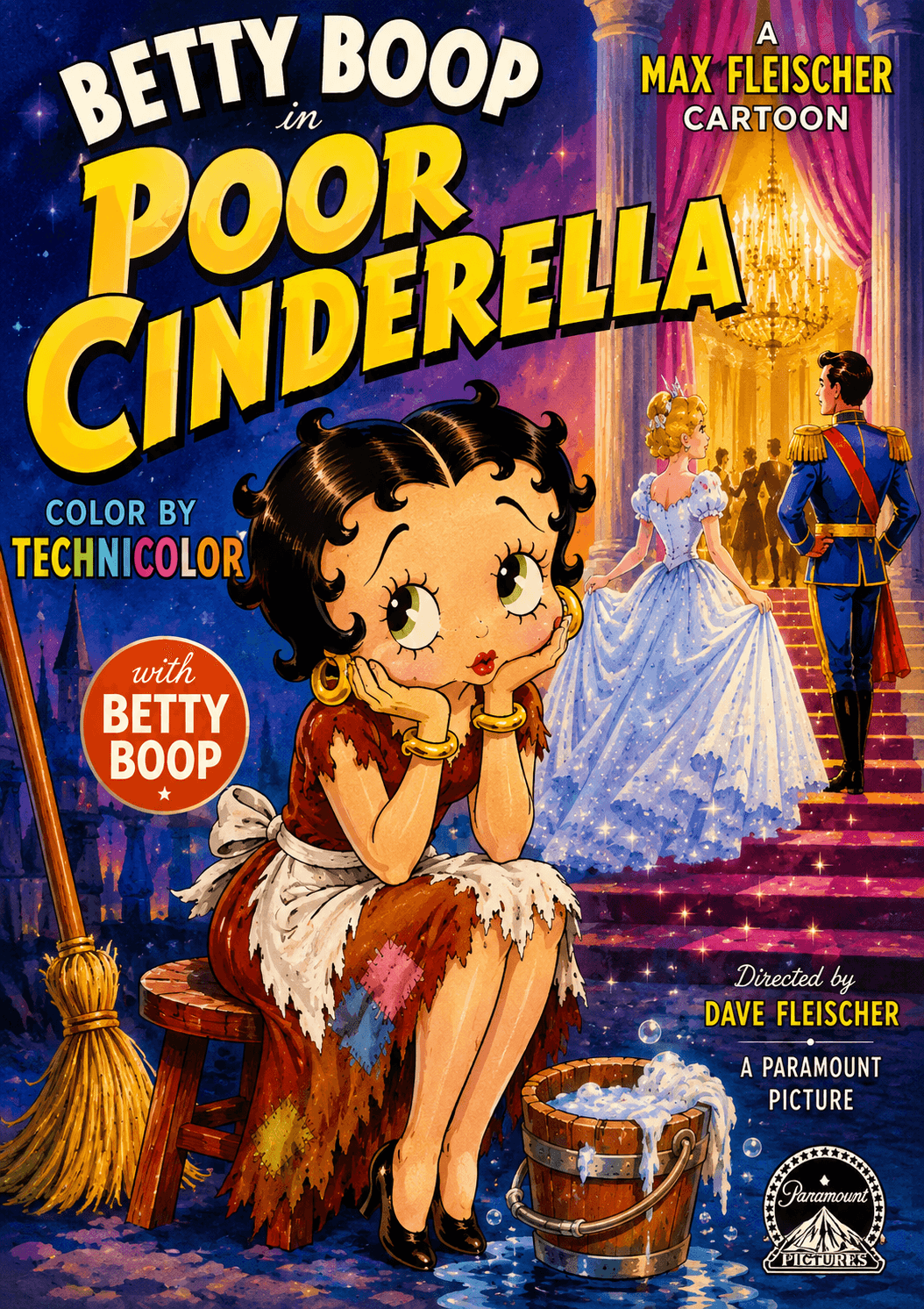 Poor Cinderella — Betty Boop poster
