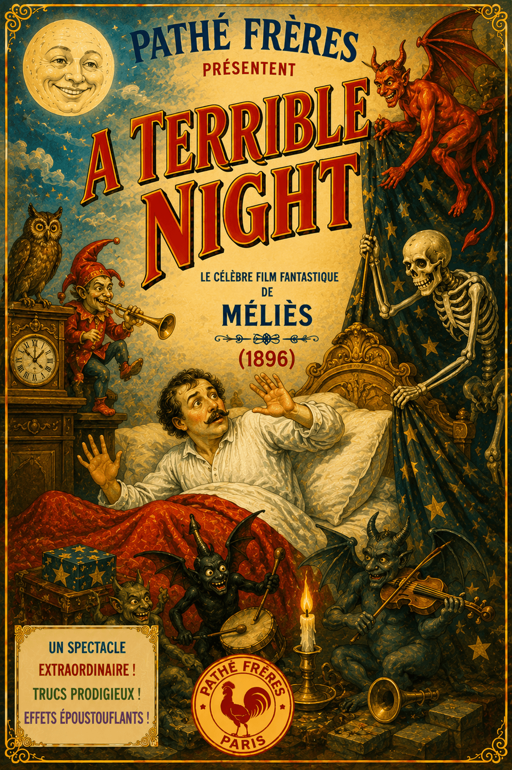 Une nuit terrible / A Terrible Night (1896) poster