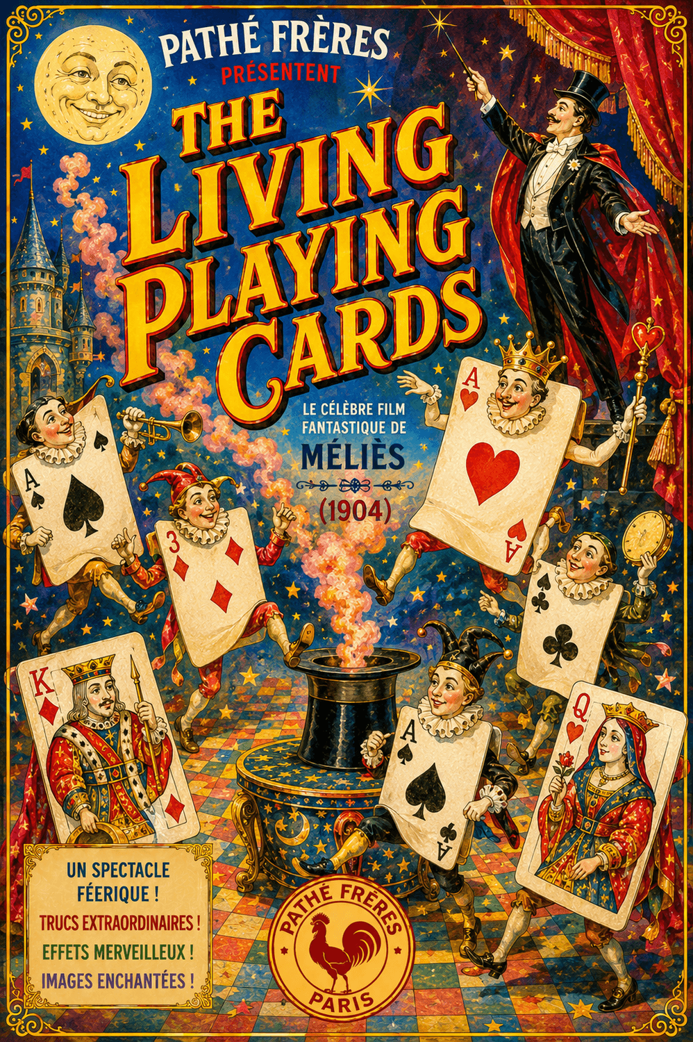 Les Cartes vivantes (The Living Playing Cards) poster