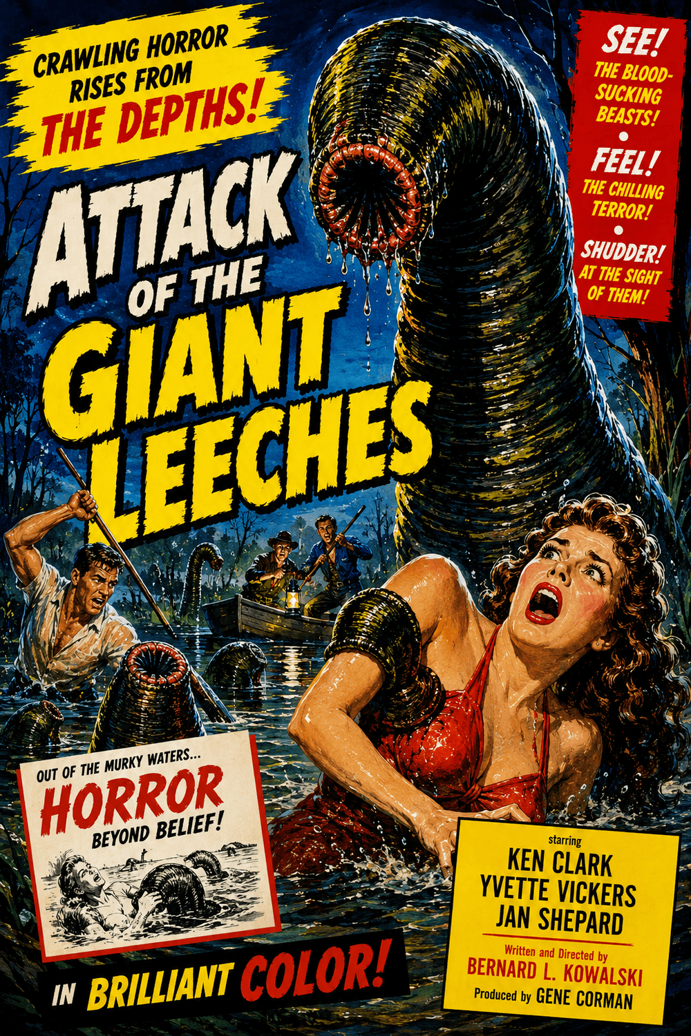Attack of the Giant Leeches (1959) poster