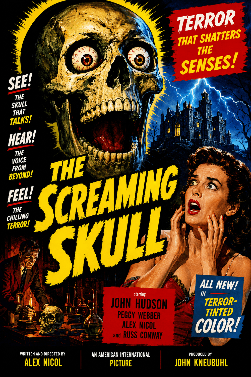 The Screaming Skull (1958) poster