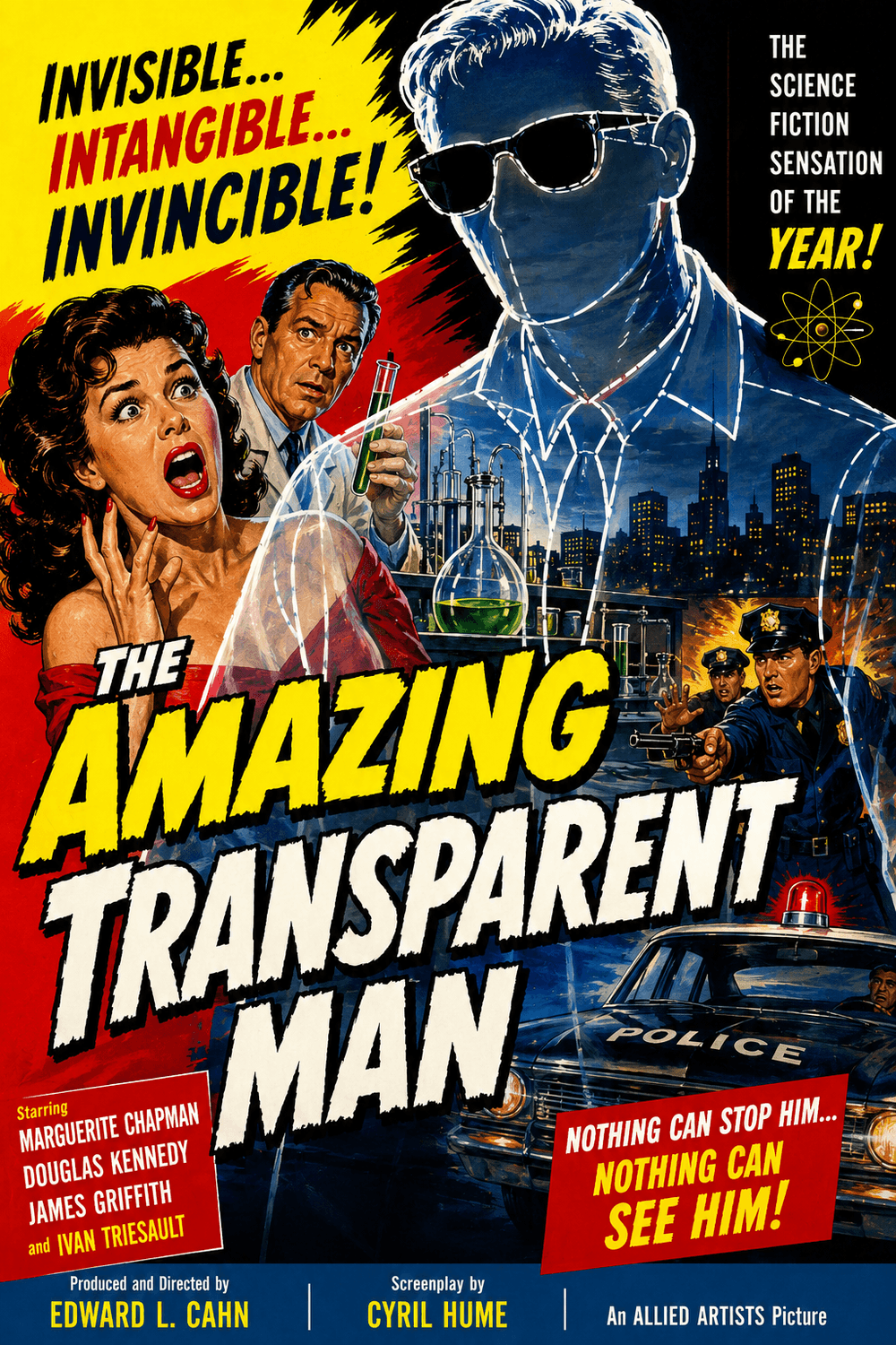 The Amazing Transparent Man poster