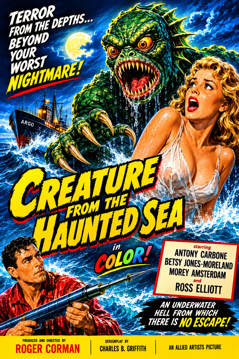 Creature from the Haunted Sea (1961) poster