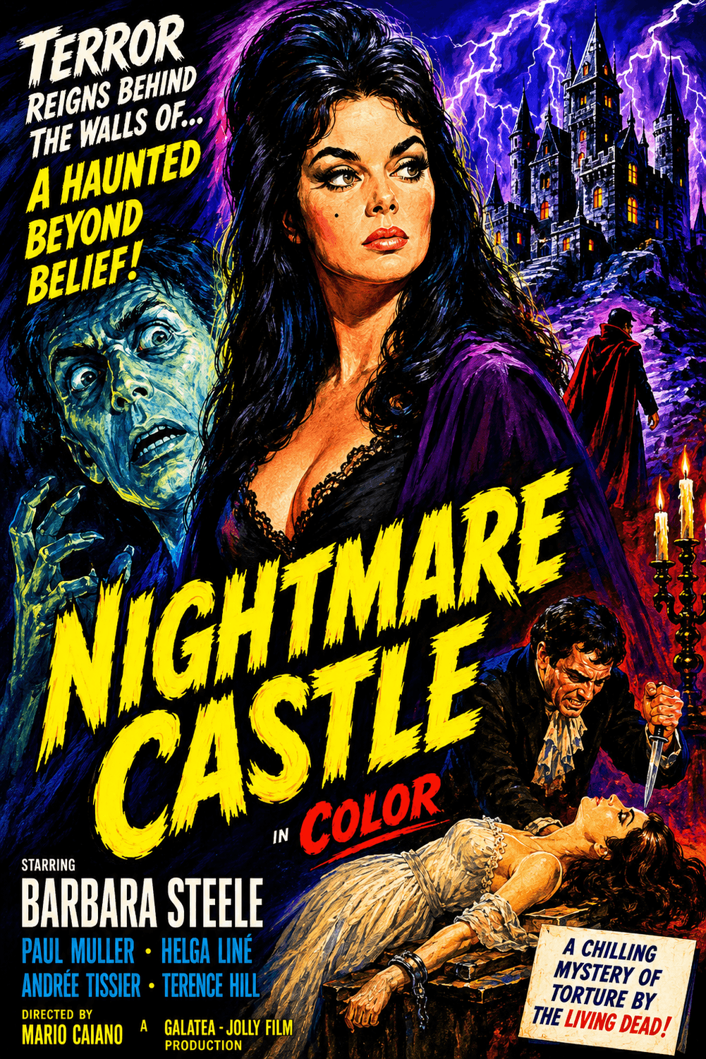 Nightmare Castle (1965) poster