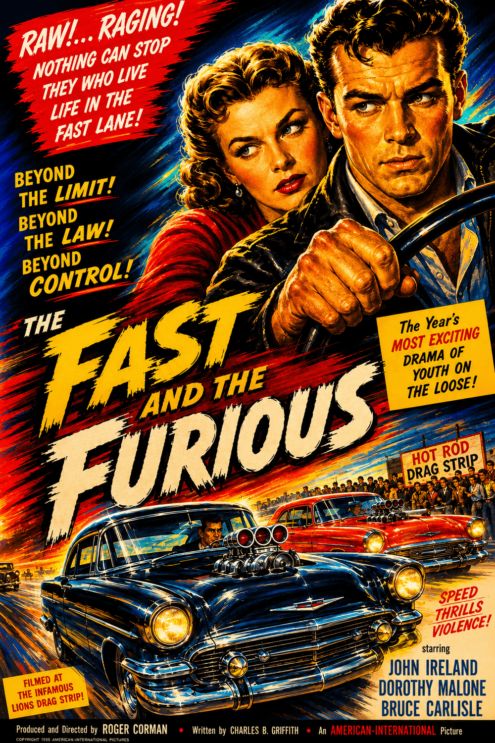 The Fast and the Furious poster