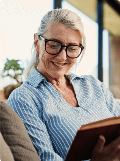Woman enjoying a peaceful moment