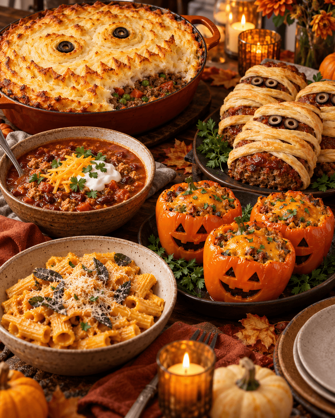 Spooky supper main courses from the High-Protein Halloween Cookbook