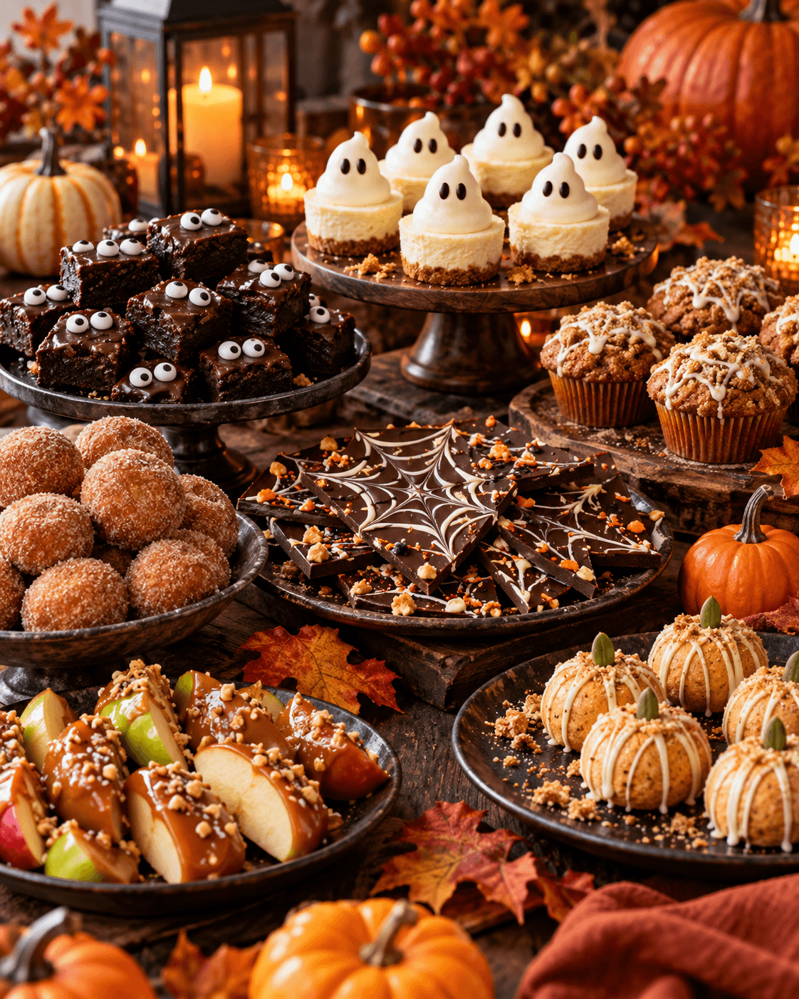 Halloween desserts and sweet treats from the High-Protein Halloween Cookbook