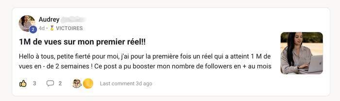 Audrey — 1M de vues