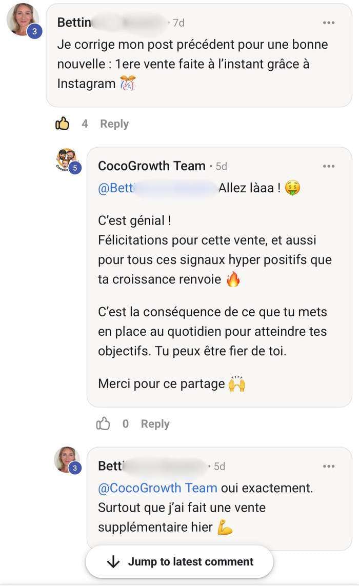 Bettina — 1ère vente