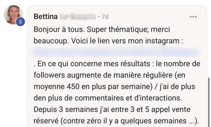 Bettina — +450/semaine